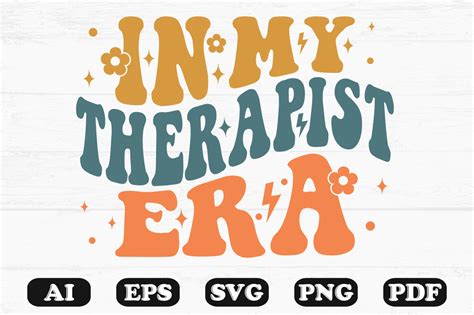 In My Therapist Era Retro Wavy Svg Graphic By Hosneara 4767 Creative