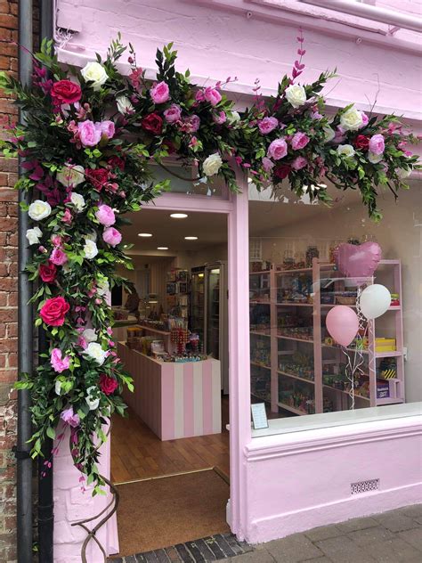 Shop Front Shop Flower Display Floral Installation Etsy Uk Flower Shop Decor Flower Shop