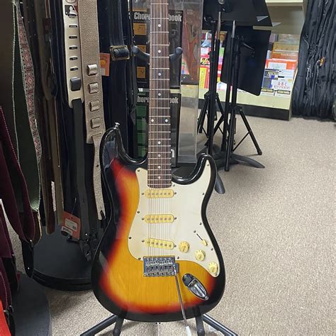 Ventura Double Cutaway Electric Guitar Sunburst Reverb