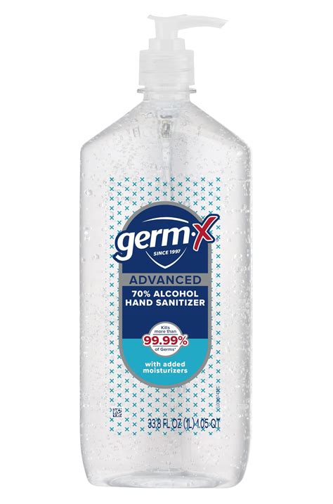 Germ X Advanced Hand Sanitizer Non Drying Moisturizing