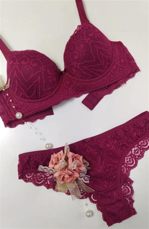 Kit Lingerie Sensual Qualidade Incrível Com Bojo E Renda Elo7