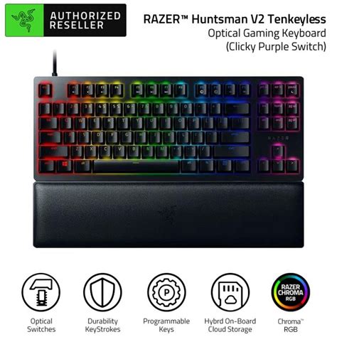 Razer Huntsman V2 Tenkeyless Optical Gaming Keyboard US Layout