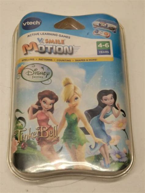 Vtech V Smile V Motion Tinker Bell Learning Game Disney Fairies Ages 4 6 Sealed Ebay