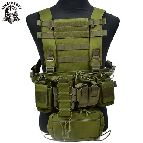 Gilet de poitrine tactique plate forme militaire système MOLLE léger