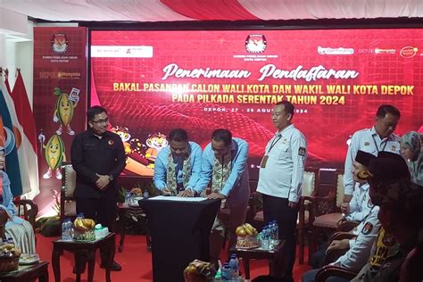 Daftar Ke Kpu Supian Chandra Resmi Maju Pada Pilkada Depok