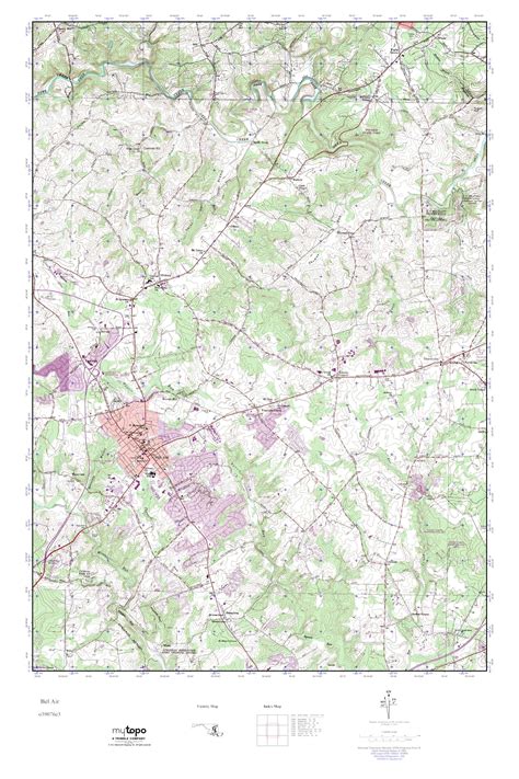 Mytopo Bel Air Maryland Usgs Quad Topo Map