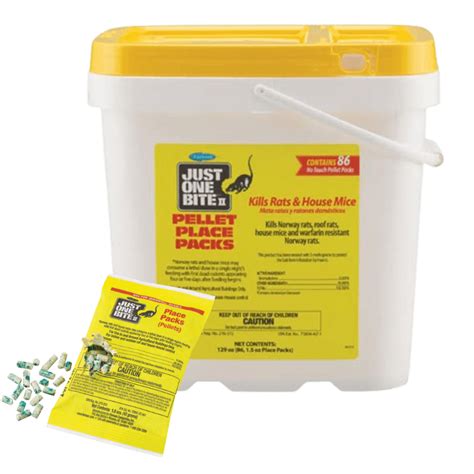 Just One Bite II Rat & Mice Killer Poison Pellet Packs 86-Pack ...