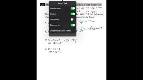 Digital Sat Practice Test 1 Module 2 Not Bluebook ข้อ 26 Youtube