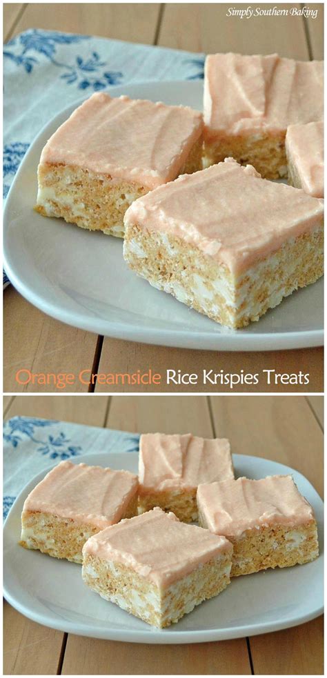 Orange Creamsicle Rice Krispies Treats Recipe Rice Krispie Treats Krispie Treats Rice Krispies