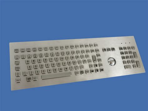 Industrial Metal Keyboard with Backside Mounting