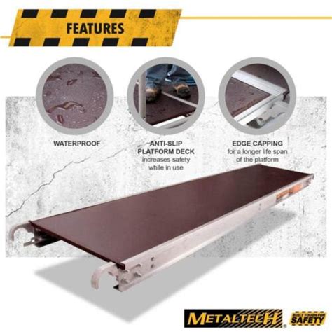 Metaltech M Mpp719as 7 Ftx19 In Aluminum Scaffold Platform With Anti