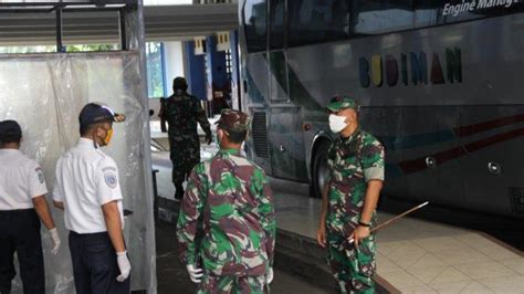 Dandim Jogja Sidak Posko Covid Di Stasiun Tugu Dan Terminal Giwangan