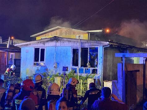 Incendio destruyó una vivienda en población Pichi Pelluco de Puerto Montt