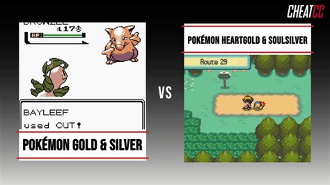 Pokémon Gold Silver vs Pokémon HeartGold SoulSilver Full