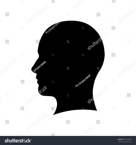 Head Silhouette Stock Vector (Royalty Free) 597470069 | Shutterstock
