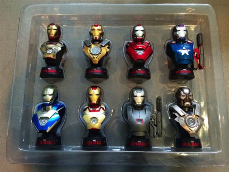 Cool Stuff Hot Toys Iron Man Mini Busts Deluxe Set