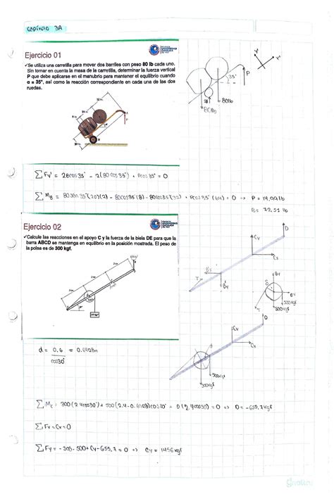 Solution Ejercicios Est Tica Equilibrio De Cuerpos R Gidos