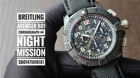 Breitling Avenger B Chronograph Night Mission Sb B X Youtube