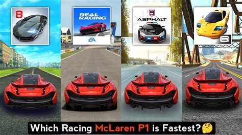 McLaren P1 Top Speed In Asphalt 8 Asphalt 9 Asphalt Nitro Real