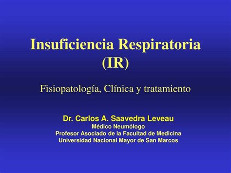 Insuficiencia Respiratoria Un Poco De Cursos Udocz