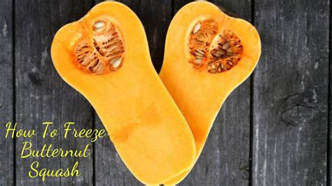 How To Freeze Butternut Squash