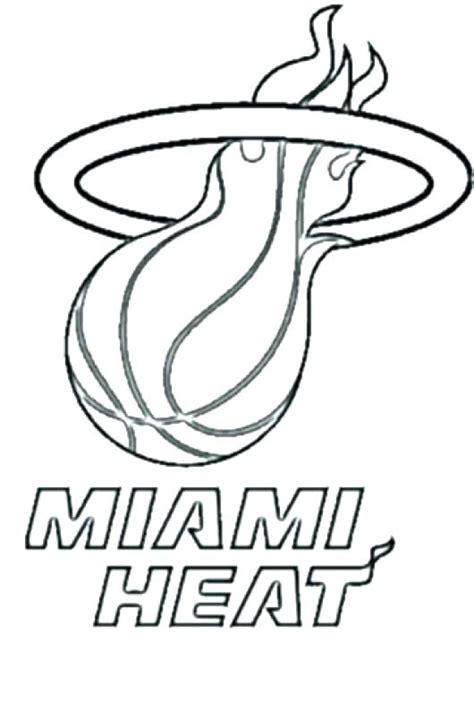 Miami Heat Coloring Pages At Free Printable Colorings Pages To Print And Color