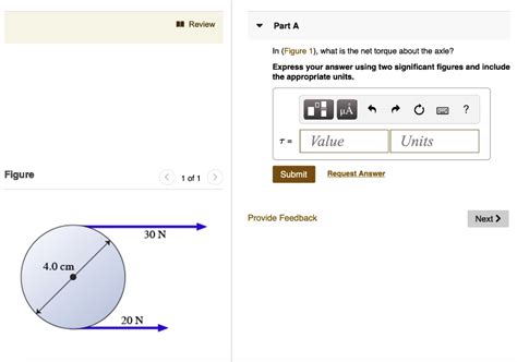 Solved Review Part A Figure What Is The Net Torque About The