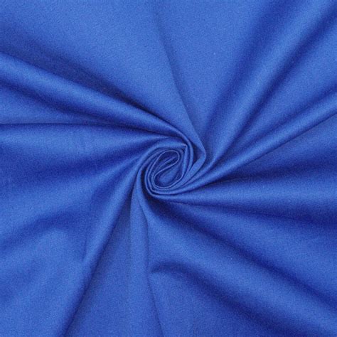 Light Cotton Gabardine Royal Blue Sample Gala Fabrics