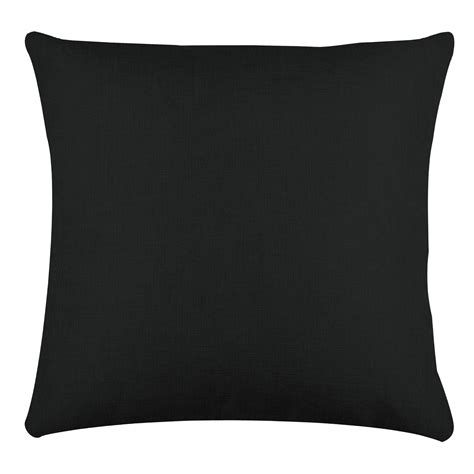 Coussin carré 50 cm Béa Noir Déco textile Eminza