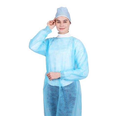 Waterproof Isolation Surgical Disposable PP Non Woven Isolation Gown