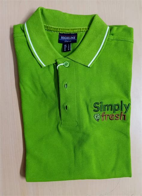 Polo Cotton Collar T Shirt Half Sleeves Plain At Rs In Hyderabad