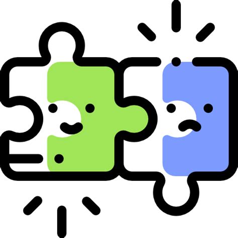 Puzzle Detailed Rounded Color Omission Icon