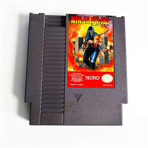 Vintage Nintendo Nes Ninja Gaiden Arcade Karate Video Game Etsy