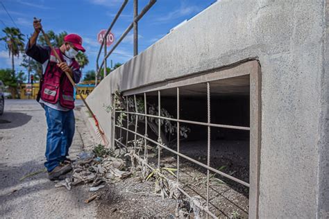 Realiza Gobierno De Matamoros Limpieza De Drenes Bocas De Tormenta Y