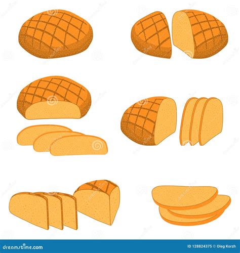 Ejemplo Del Vector Del Sistema De Pan Cocido Ilustraci N Del Vector