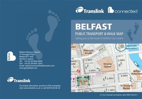 Belfast Public Transport And Walk Map Translink