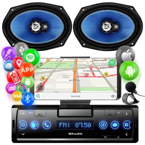 Mp Player Automotivo Shutt Smart Din Lcd Bt Usb Sd Radio Fm Falante