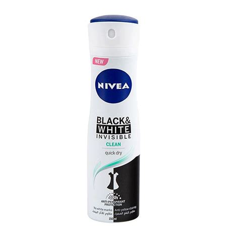 Buy Nivea Black And White Invisible Clean Women Body Spray 150ml Online