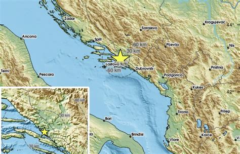 Slobodna Dalmacija Novo podrhtavanje kod Makarske zabilježen potres