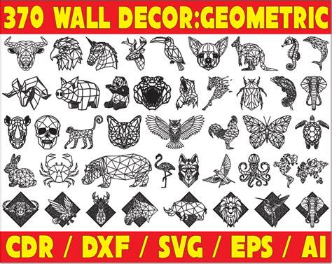 Archivo D Pack Vectores Corte Laser Cuadros Deco Geometricos