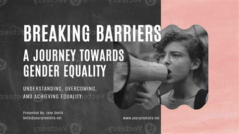 Breaking Barriers Of Gender Equality Presentation Template 36070575 Modèle