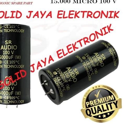 Jual Arc Capasitor Elko Uf V Elco Sr Audio Kapasitor