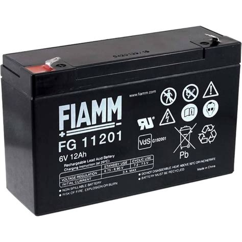 Fiamm Fg V Ah Hermetic Lead Acid Rechargeable Battery Batt