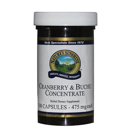 Cranberry Buchu Concentrate Caps Go For Health