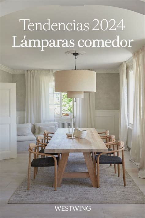 Tendencias 2024 Lámparas de comedor Mesas de comedor de madera