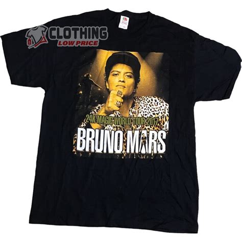 Bruno Mars Guitar Songs Merch Bruno Mars K Magic World Tour