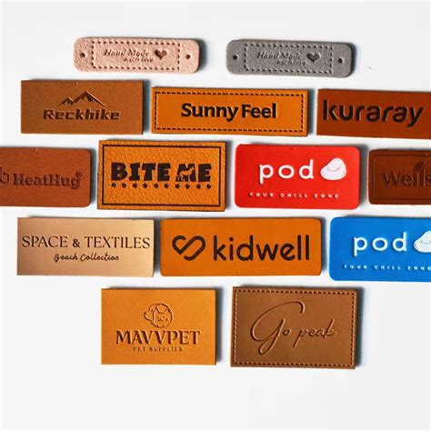 Personalized Leather Labels for Clothing Custom wholesale