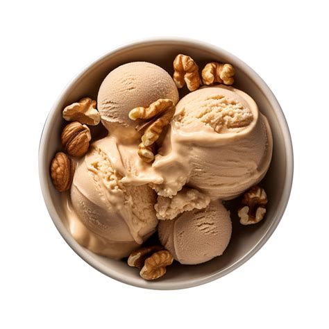 Ai Generated Hazelnut Ice Cream Isolated On Png Background 39106613 Png