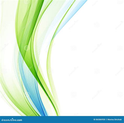 Blue Green Wave Background