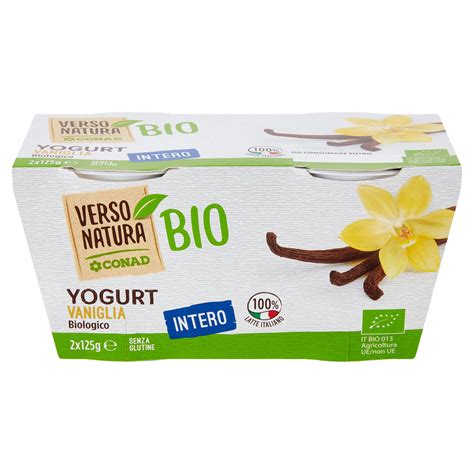 Yogurt Vaniglia Biologico Intero Conad Online Conad